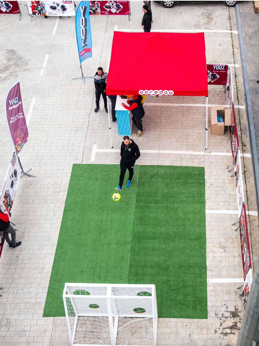 Wellcom-arab-cup-ooredoo-street-marketing-football